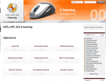 Tablet Screenshot of e-learning.vos-sps-jicin.cz